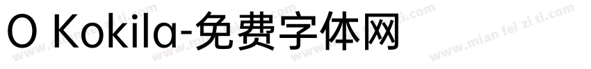 O Kokila字体转换